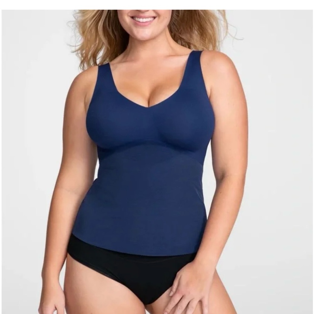 Honeylove LiftWear Tank in navy blue